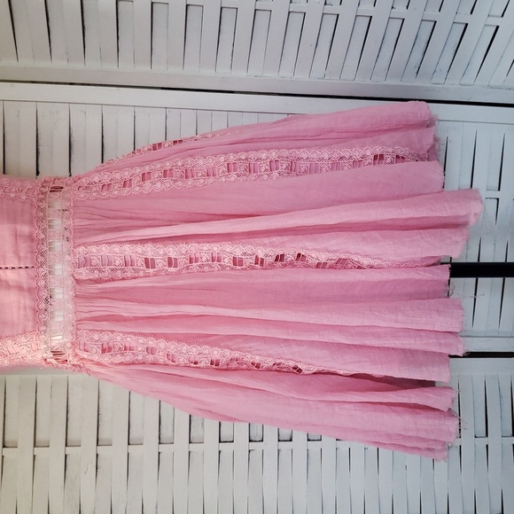 Free People Pnk Lace Sleeveless Mini Dress Size S - Picture 3 of 8